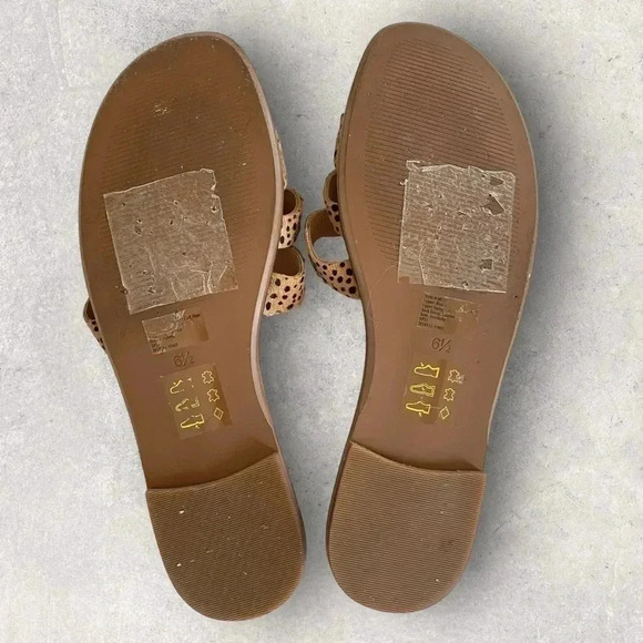 Madewell Calf hair Joy Wavy Sandal in Spot Dot Sz 6.5 - Picture 5 of 7